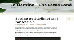 Desktop Screenshot of in-nomine.org
